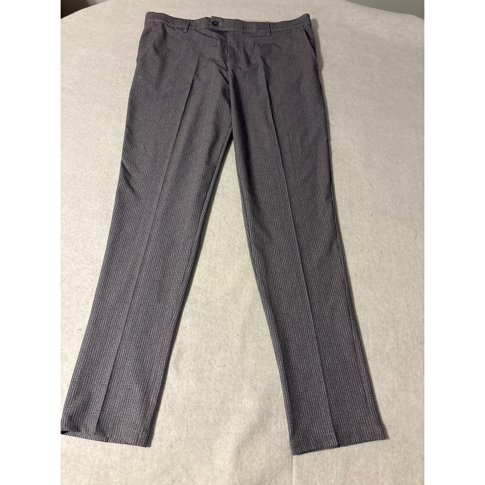 HEAD Golf Pants Mens 37x32 Grey Pinstripe Straight Leg Performance Excellent‎